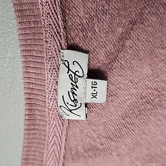 KISMET XL salmon pink long sleeve sweater - Picture 6 of 7